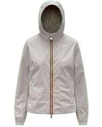 K-Way - Reversible Zip-Up Hooded Jacket - Lyst