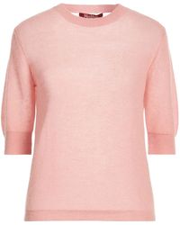 Max Mara - Solid-Color Knitted Short-Sleeved Top - Lyst