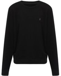 AllSaints - Raven Crew Sweatshirt - Lyst