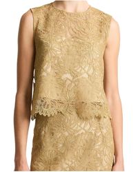 Vince - Lace Cropped Top - Lyst