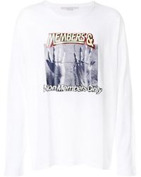 Stella McCartney - T-Shirt With Round Neck And Long Sleeves - Lyst