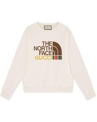 Gucci The North Face X Cotton T-shirt in White for Men | Lyst