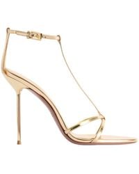 Paris Texas - Lidia T-Strap Heeled Sandals - Lyst