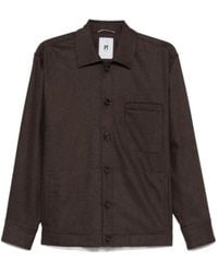 PT01 - Casual Jacket With Wide Collar Shirt - Lyst