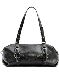 Isabel Marant - Logo Lettering Zipped Shoulder Bag - Lyst