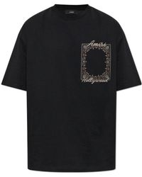Amiri - Logo Embroidered T-Shirt - Lyst