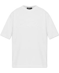 DSquared² - Logo Embossed Crewneck T-Shirt - Lyst