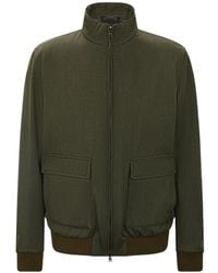 Herno - High-Neck Zip-Up Jacket - Lyst