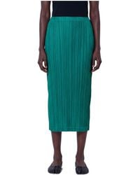 Pleats Please Issey Miyake - Thicker Bottoms 1 Midi Skirt - Lyst