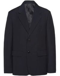 Prada - Logo Blazer - Lyst