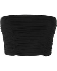 Elisabetta Franchi - Ruched Bandeau Top - Lyst