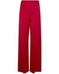Blugirl Blumarine - Satin Wide-Leg Pants - Lyst