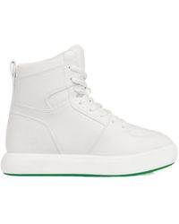 Bottega Veneta - Logo Detailed High-Top Sneakers - Lyst