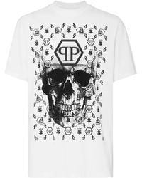 Philipp Plein - Skull Print Short-Sleeve T-Shirt - Lyst