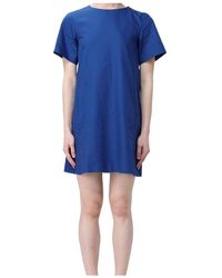 Weekend by Maxmara - Round Neck Short Sleeve Dress - Lyst