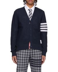 Thom Browne - 4-Bar Stripe Cardigan - Lyst