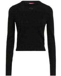 DIESEL - Solid-Color Lightweight Knitted Sweater - Lyst