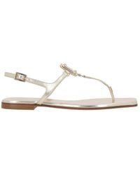 Roger Vivier - Square-Headed Flat Sandals - Lyst