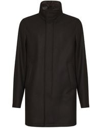 Herno - Long-Sleeve Zippered Cotton-Padded Jacket - Lyst