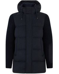 Herno - Knitted Hooded Coat - Lyst