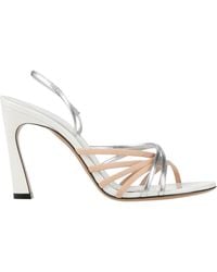 Marni - Metallic Sheepskin High-Heel Sandals - Lyst