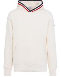 Moncler - Logo Patch Long-Sleeved Hoodie - Lyst