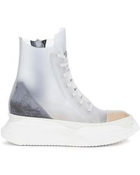 Rick Owens - Logo Stitching High-Top Sneakers - Lyst