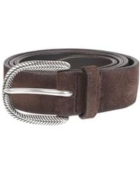 Orciani - Textured-Buckle Belt - Lyst