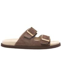 Brunello Cucinelli - Double Buckled Strapped Sandals - Lyst