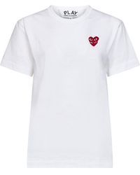 COMME DES GARÇONS PLAY - Crew Neck T-Shirt - Lyst