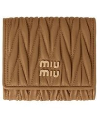 Miu Miu - Logo-Lettering Wallet - Lyst