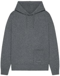Givenchy - Knitted Drawstring Hoodie - Lyst