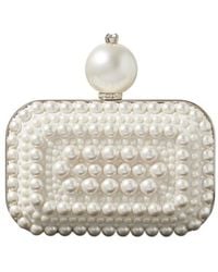 Jimmy Choo - Cloud Micro Embellished Satin Clutch - Lyst
