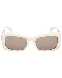 Max Mara - Rectangular Frame Sunglasses - Lyst