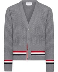 Thom Browne - Rwb Stripe Cardigan - Lyst