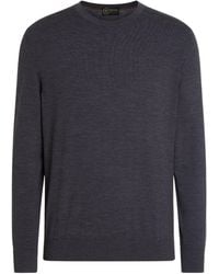 ZEGNA - Dark Vellus Aureum Crewneck - Lyst