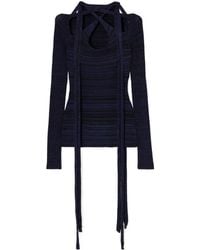 Y. Project - Scarf-Detailed Knit Top - Lyst