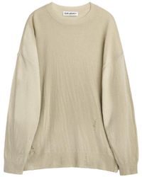 Our Legacy - Distressed Crewneck Knitted Jumper - Lyst