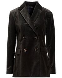 Max Mara - Double-Breasted Corduroy Blazer - Lyst