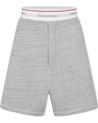 DSquared² - Fleece Jogger Shorts - Lyst