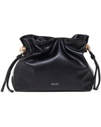 Liu Jo - Logo Drawstring Shoulder Bag - Lyst