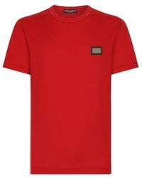 Dolce & Gabbana - Logo Tag T-Shirt - Lyst