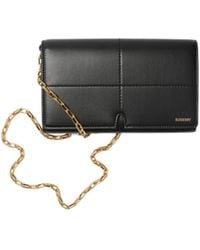 Burberry - Snip Logo Embossed Chain-Linked Wallet - Lyst