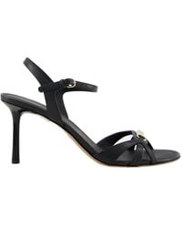 Ferragamo - Ferragamo New Vara Buckle Strappy Sandals - Lyst
