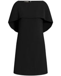 Alberta Ferretti - Short Cape-Detail Dress - Lyst