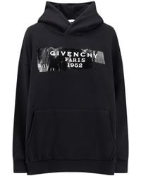 Givenchy - Logo Printed Drawstring Hoodie - Lyst