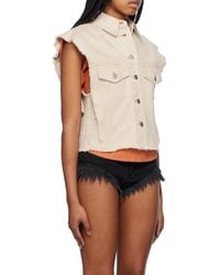 Isabel Marant - Tyra Sleeveless Denim Jacket - Lyst