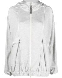 Brunello Cucinelli - Jersey-Knit Drawstring Zipped Hoodie - Lyst