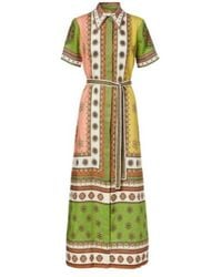 ALÉMAIS - Contina Belted Linen Shirt Dress - Lyst