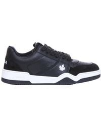 DSquared² - Logo-Embroidered Low-Top Sneakers - Lyst